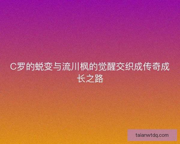 C罗的蜕变与流川枫的觉醒交织成传奇成长之路